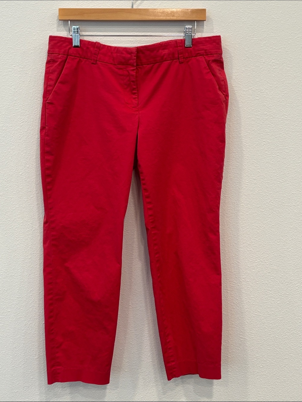 J. Crew Women's Coral Stretch Chino Pants Capri Size 10